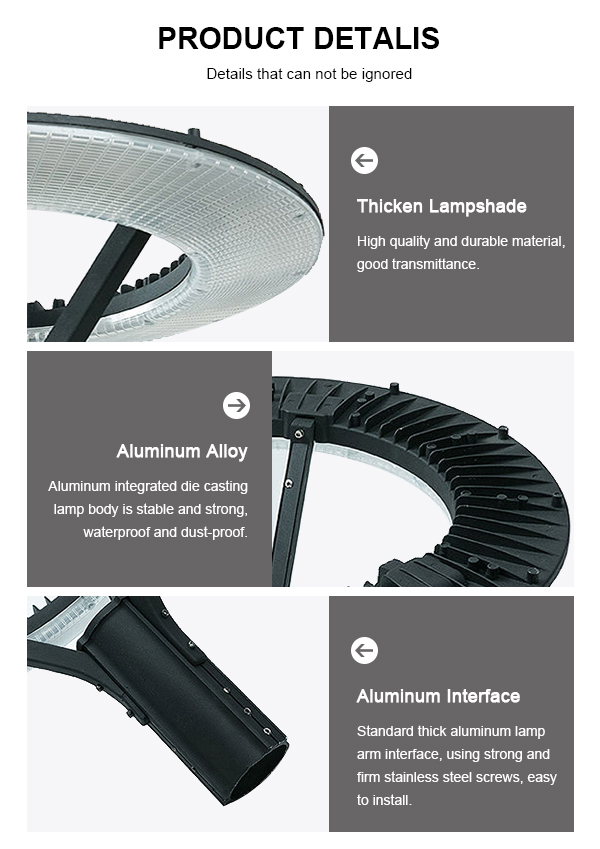 Circular Post Top Lighting Garden Lights Illumination