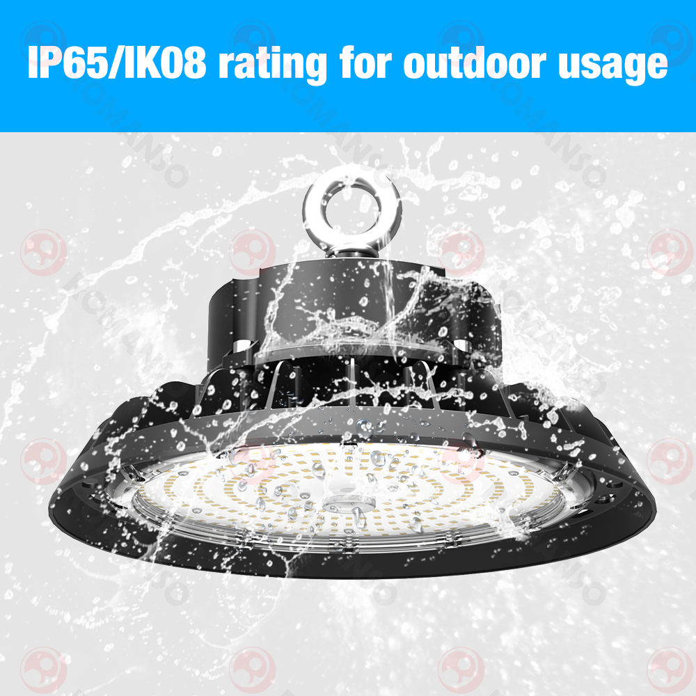 Stock in US Canada EU Power CCT Adjustable 170LM/W 100W-240W UFO LED High Bay Light