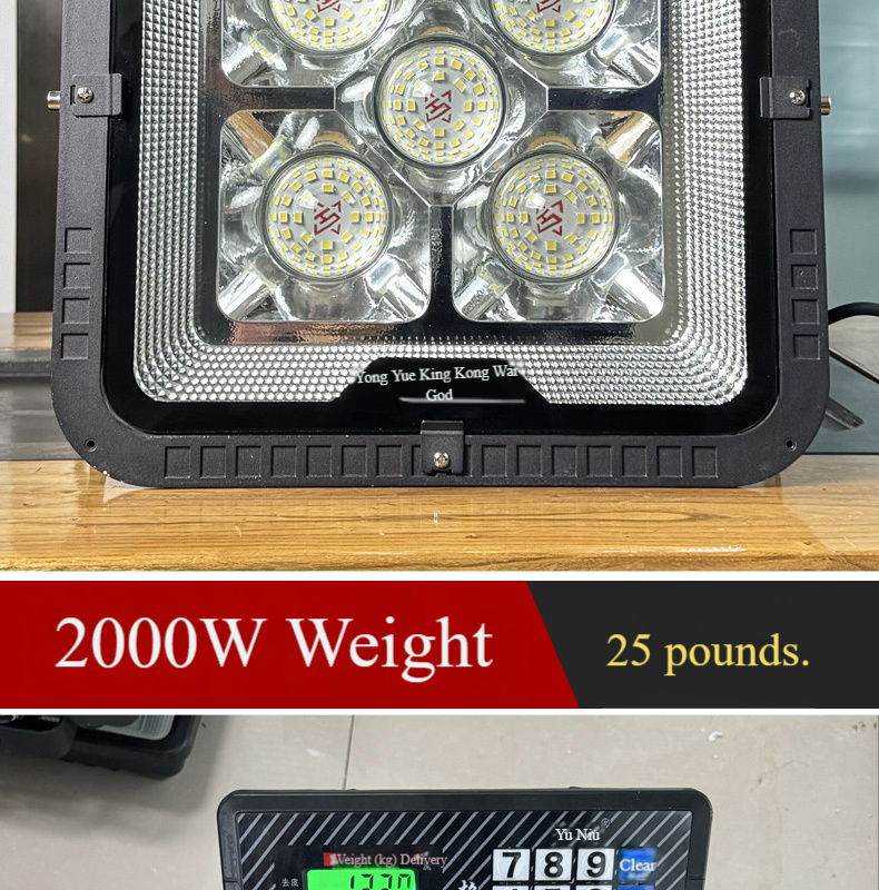 High Power Stadium Tunnel Light Projector 1500W 1000W 800W 400W LED Tunnel Floodlight Lens