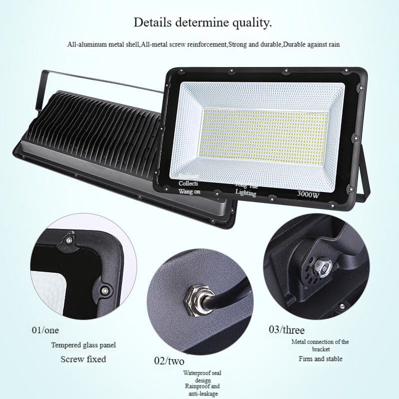 400W AC 220V Led Smd Exterior Spot Spotlight Focos Luce Wall Lighting Floodlight Lamp Reflector Slim Outdoor Flood Light