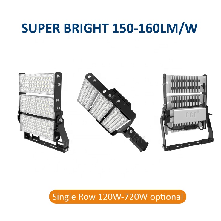 Commercial Outdoor Luminaires Stadium Parking Lot Flood Light 80W 100W LED Flood Light