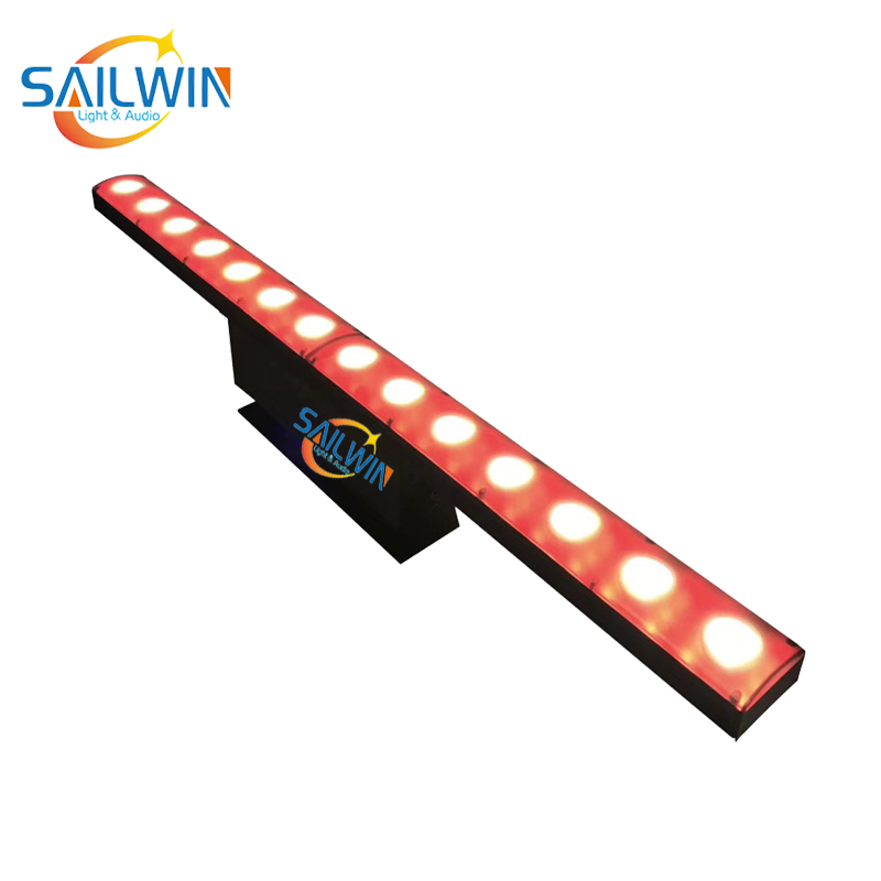 Sailwin 14X3W Led Wall Washer 84pcs RGB Wall Washer With Point Pixel Control Linear Pixel Led Wall Washer Light for Hotel Club