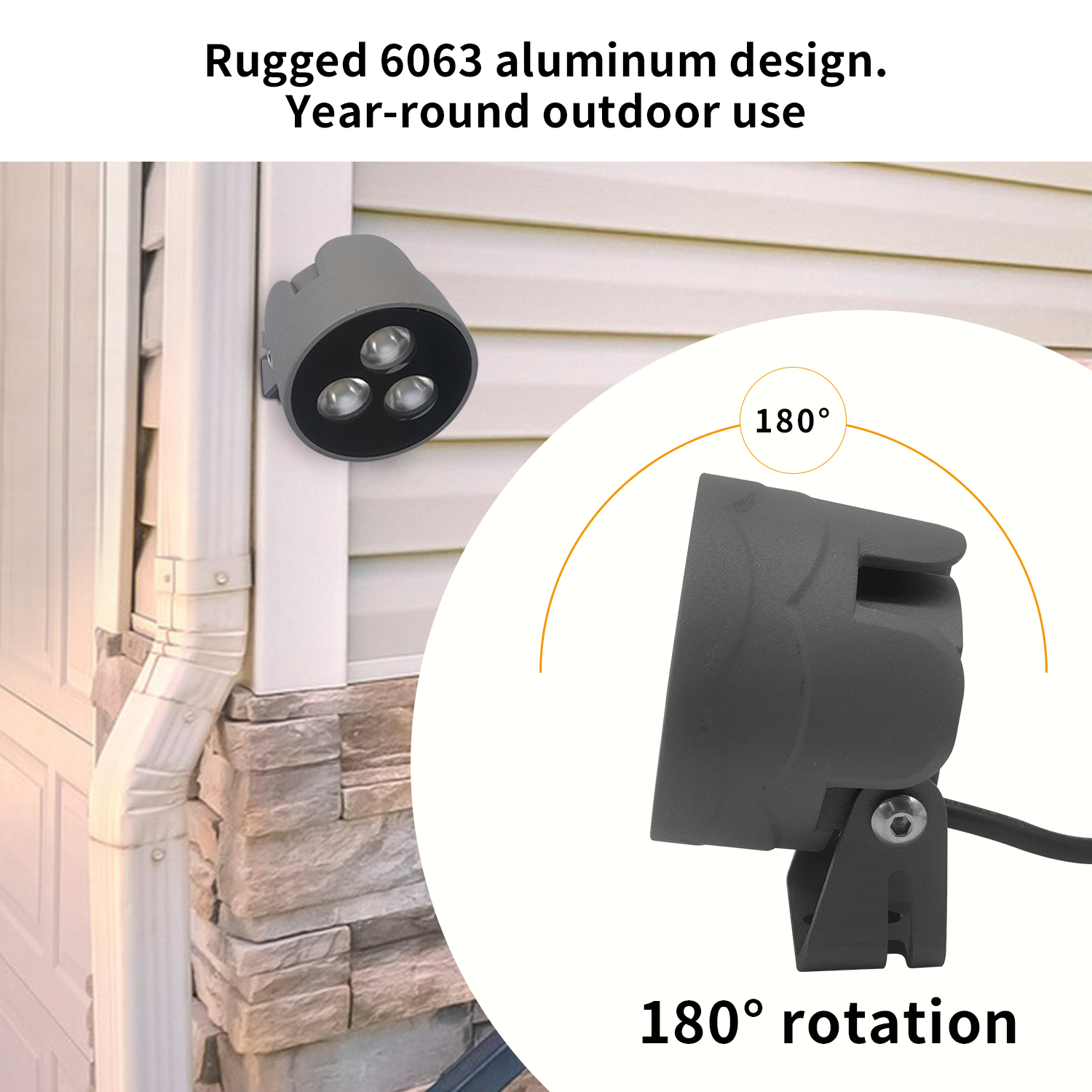 gouly Powerful Wifi Cloud Control Garden Led 3w 12v Rgbw Christmas Whgite Reflector Led Exterior Outdoor Spotlight