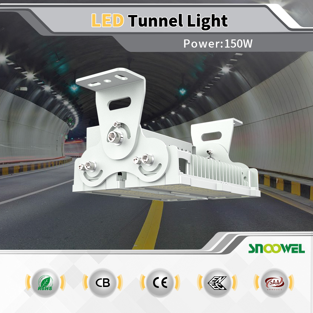 Anti-Dust IP67 75W-500W Ceiling-Mounted LED Tunnel Light Dimmable CE Certified