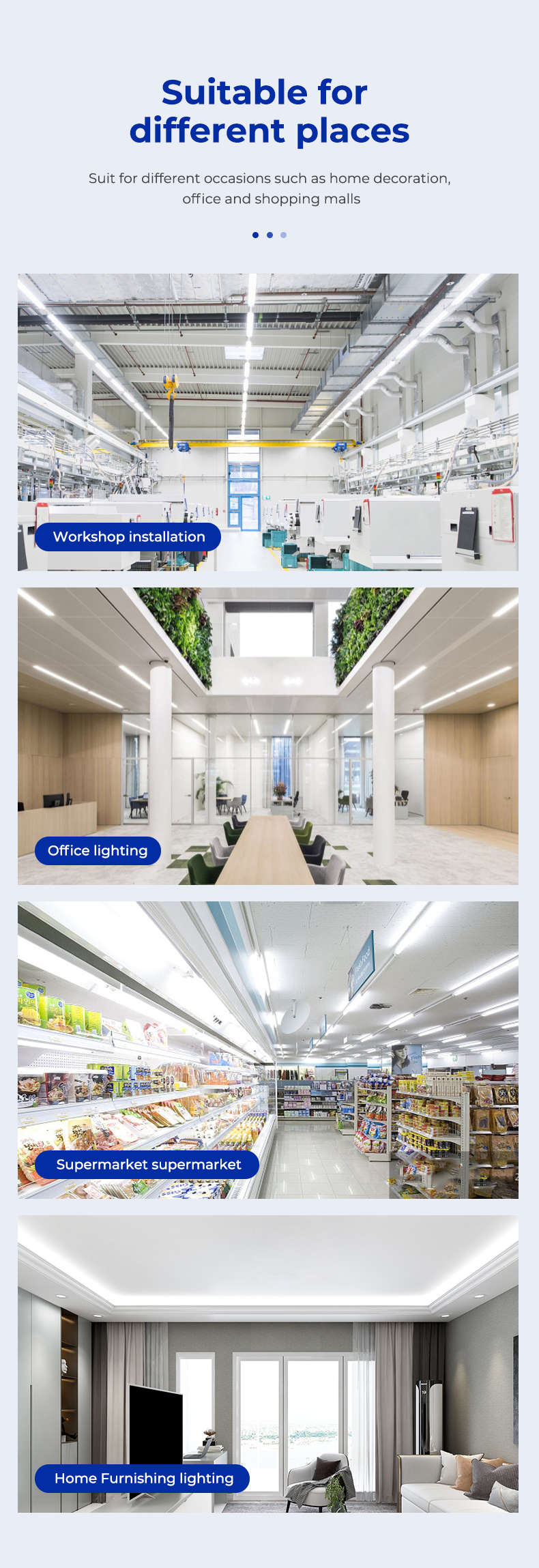 LED Commercial Lighting Setup