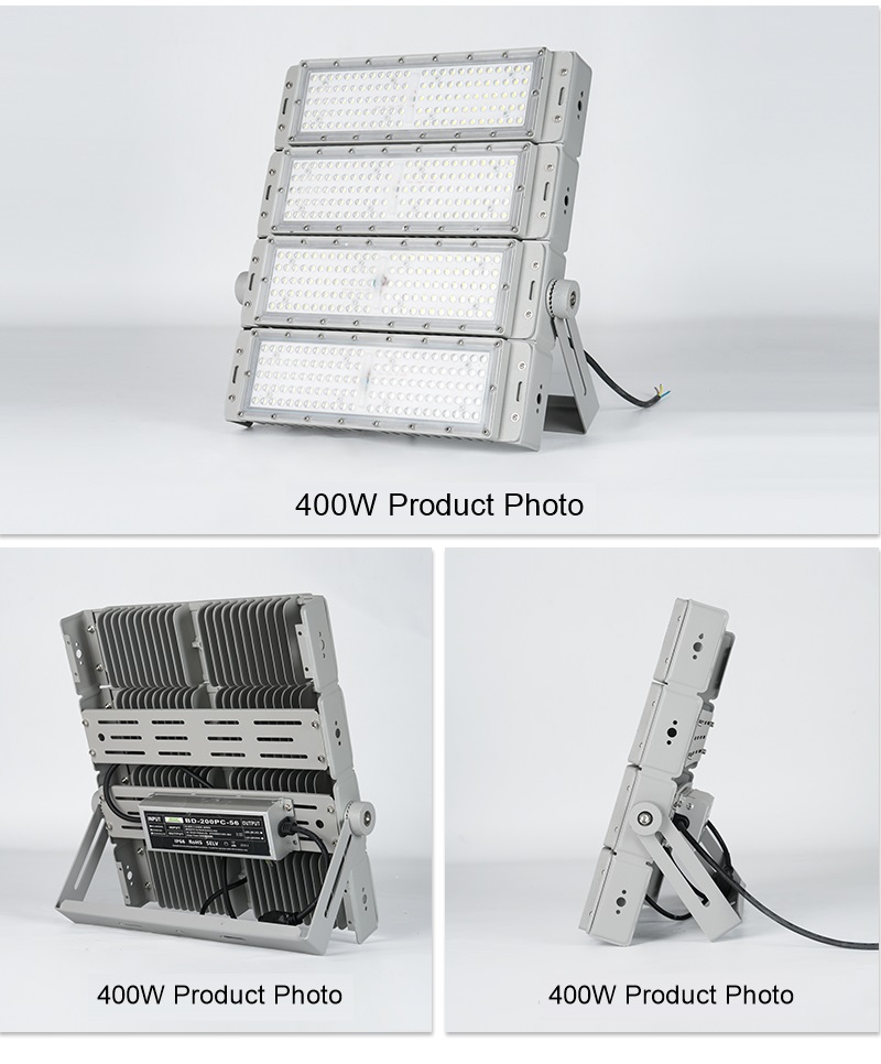 500W LED Football Field Lights Outdoor Stadium Flood Light High-Pole Modular Sports Field Lighting
