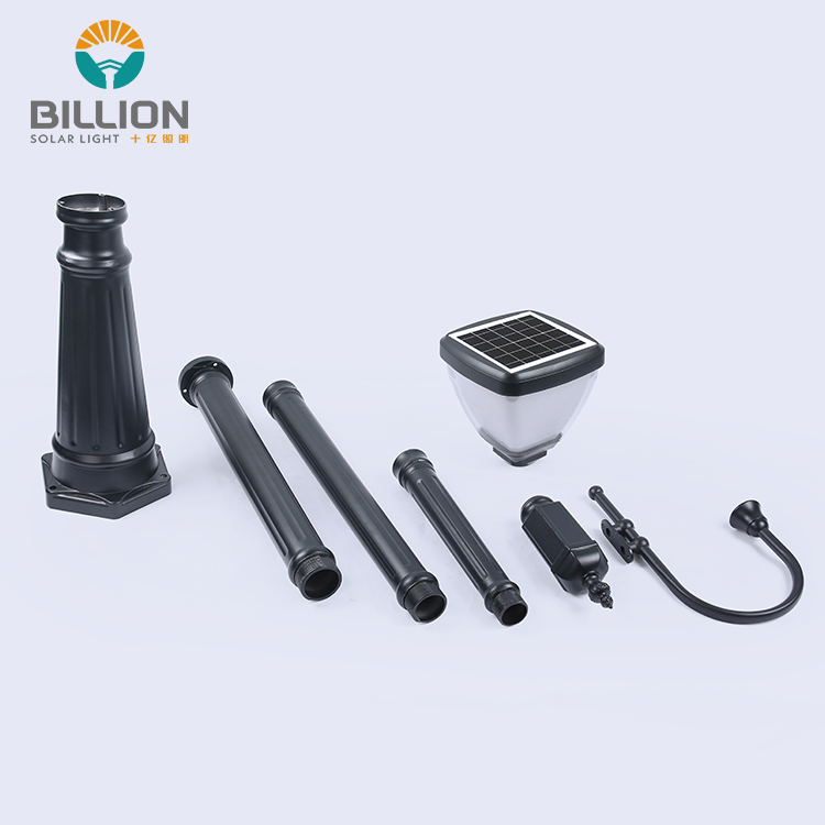 Long Service Life Modern Outdoor Waterproof for Garden Lamp Park Public Post Top Lighting All in One Led Solar Garden Light