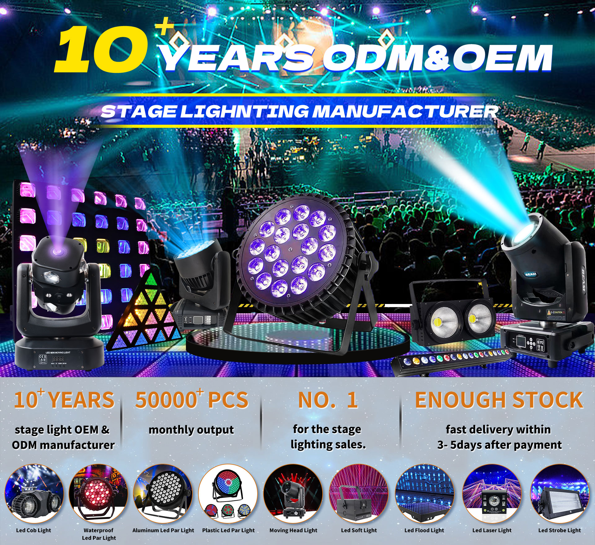 18PCS Led Wall Washer Light Banner