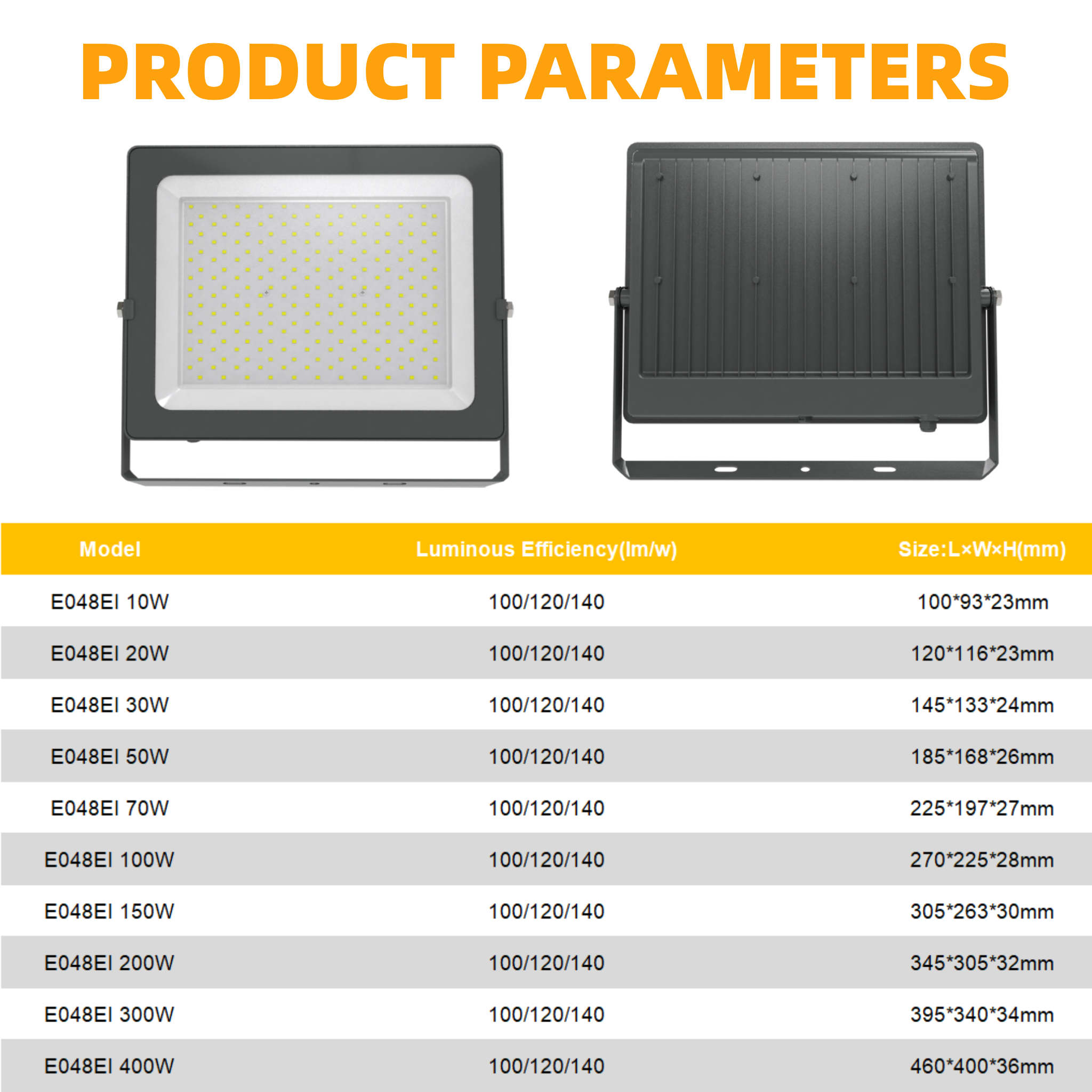 OUTLUX E048EI 200W Linear Dob LedSmd Exterior Stadium Spotlight Wall Lighting Floodlight Lamp Reflector Slim Outdoor Flood Light