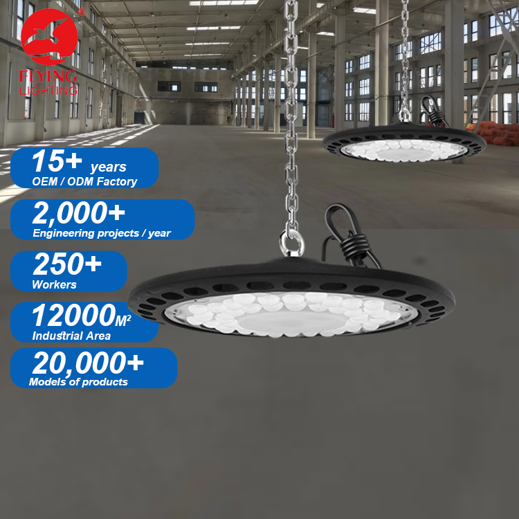 Super Bright High Bay 100w 150w 200w Commercial Lamp Industrial Warehouse Factory UFO Led Highbay Light