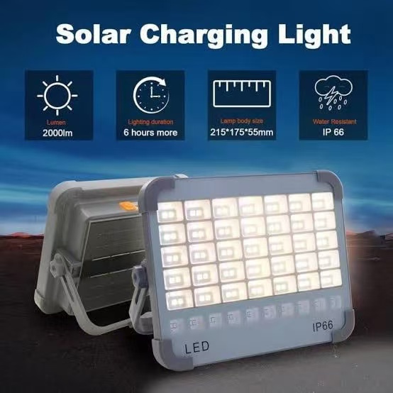 2026 New Solar Camping Floodlight 500W Portable Outdoor Led Emergency Light Waterproof Solar Garden Light for Camp Tent