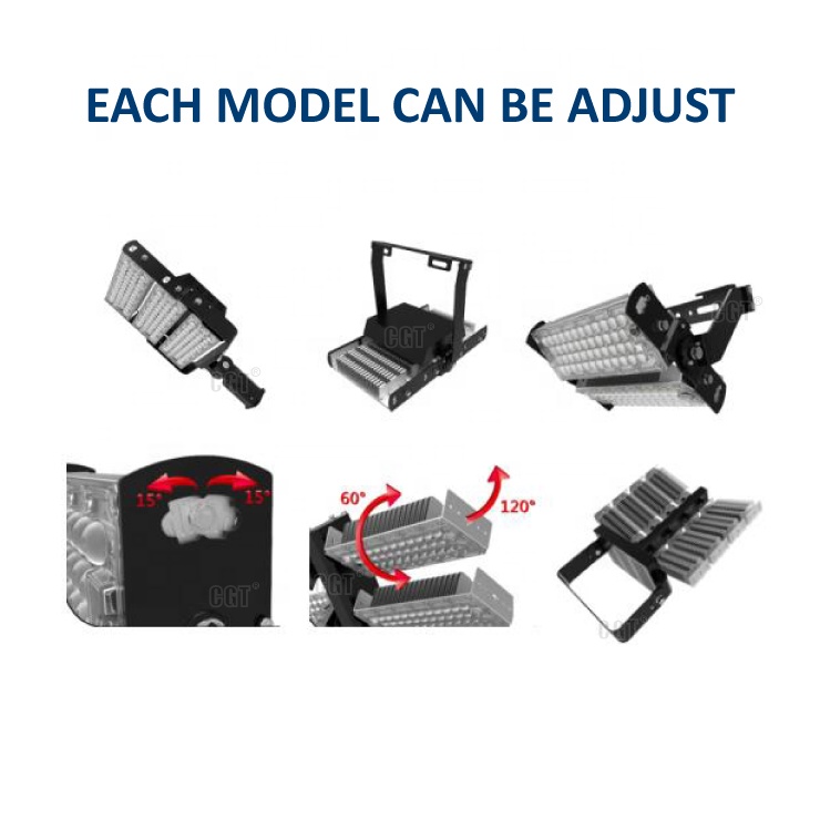 Commercial Outdoor Luminaires Stadium Parking Lot Flood Light 80W 100W LED Flood Light