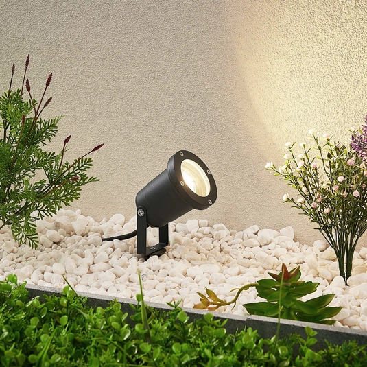 Adjustable Head Spot MR16 12V Garden Light Black Die-cast Aluminum Waterproof Exterior LED Light Source
