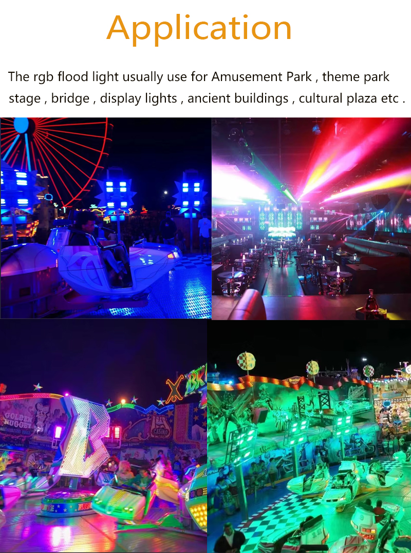 High Quality IP65 Chameleon RGBW Floodlight 150W LED Tunnel Light