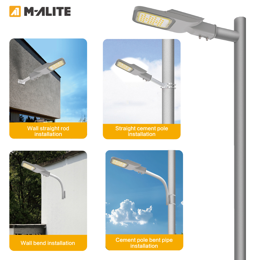 IP66 Waterproof Aluminum Alloy Shoebox LED Parking Lot Light with Detachable Driver and Photocell