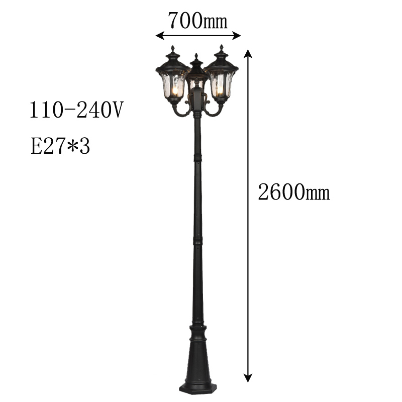 Outdoor Landscape Path Led Post Top Lantern Light 220v Garden Led Lamp