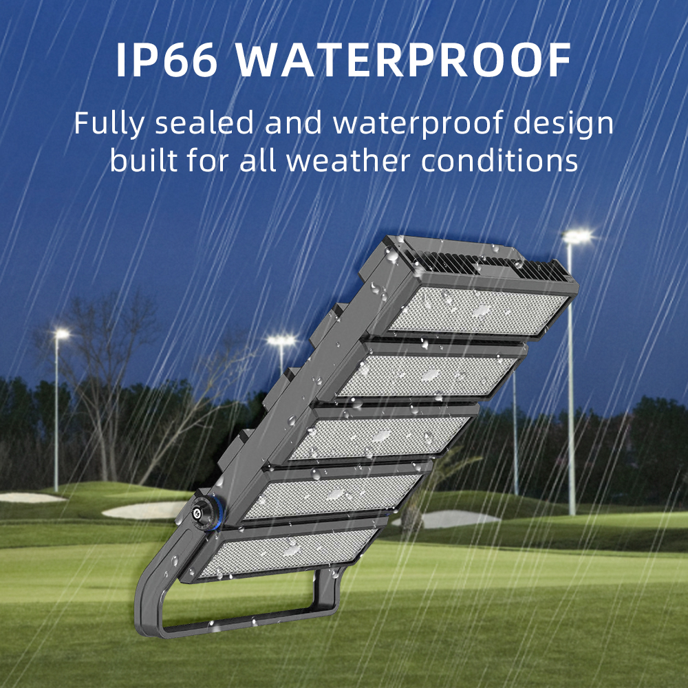 LED Stadium Flood Lights High Mast Sport Light with Aluminum Body 250W-1250W IP66 Rating for Football Field & Tennis Court