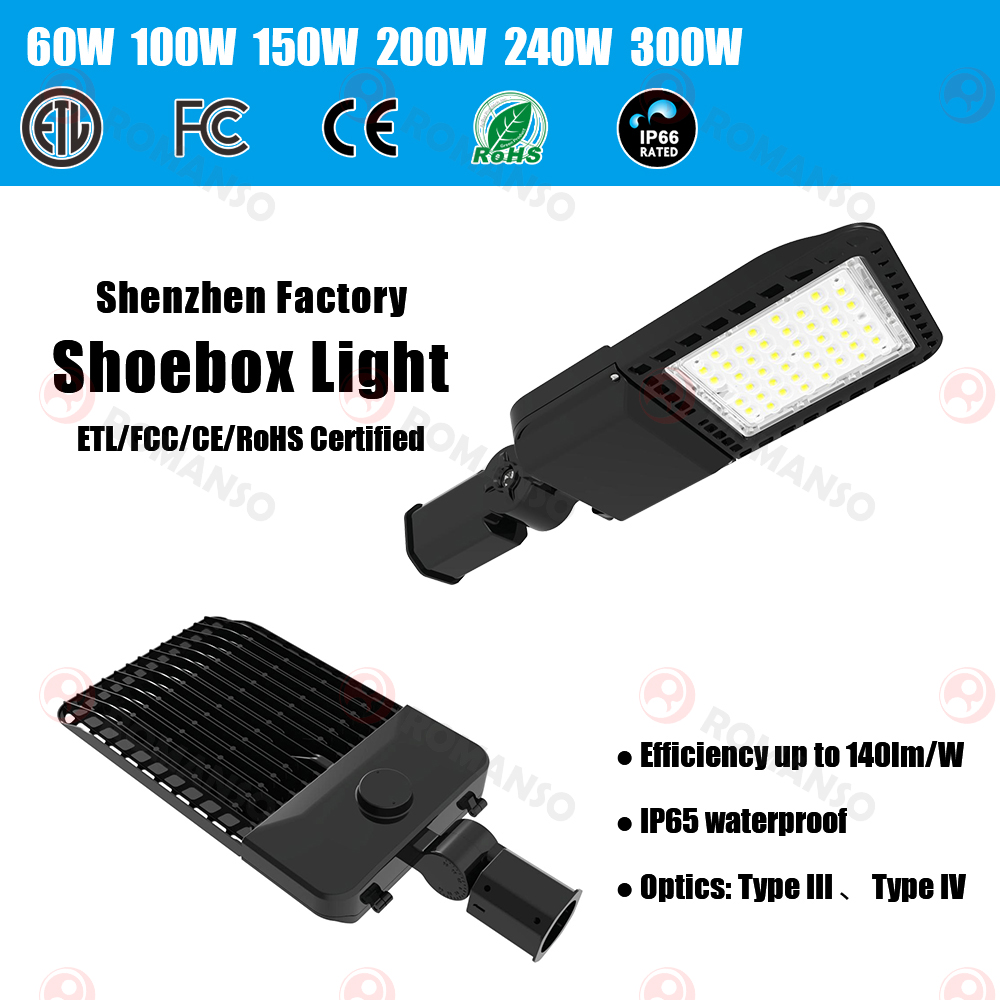 Professional 150W LED Area Light Dusk To Dawn Photocell Trunnion Mount Parking Lot Lighting Commercial Roadway Lamp Fixture