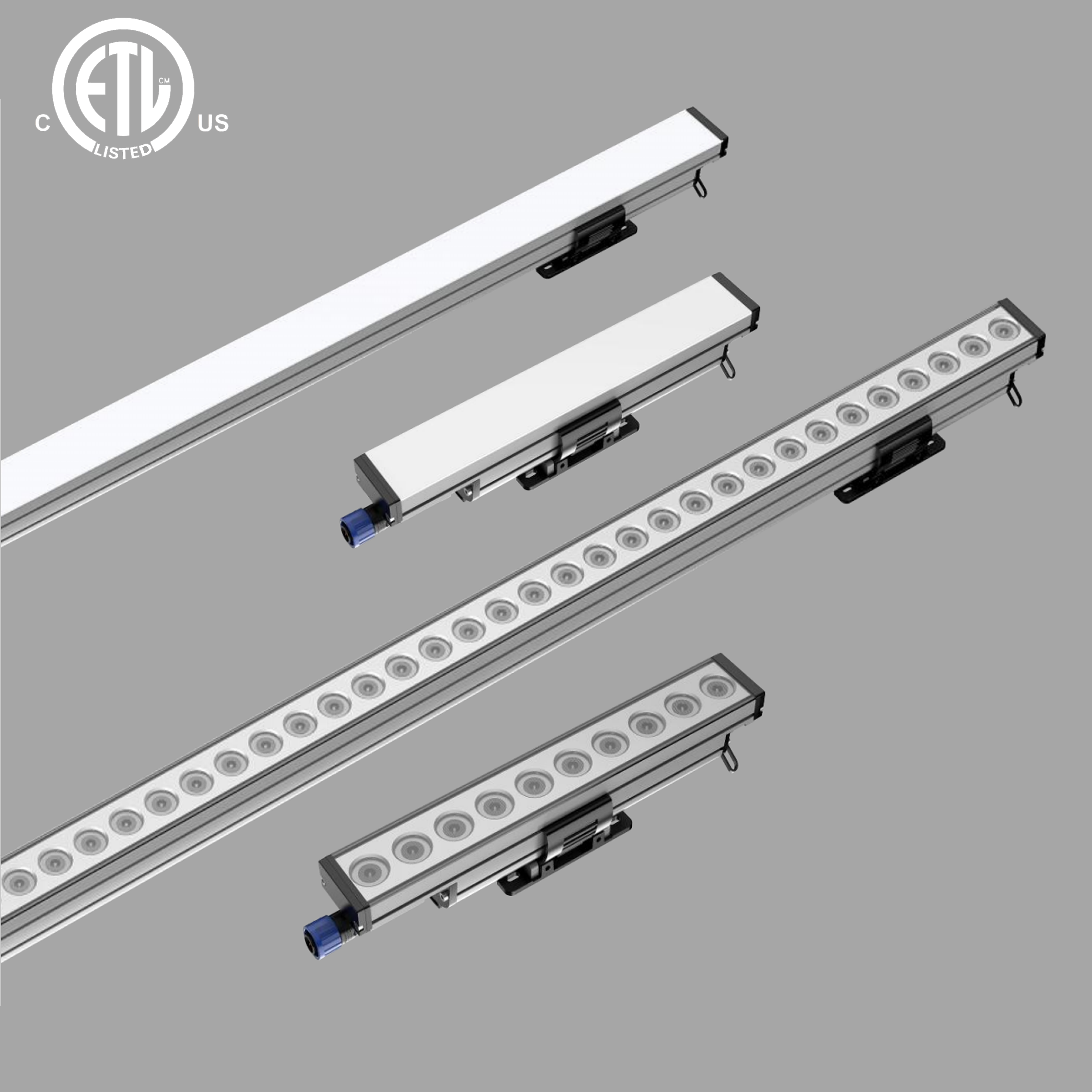 ETL Certification Aluminum Exterior Office Building Decoration Facade Lighting IP65 DMX RGB LED Linear Wall Washer Light