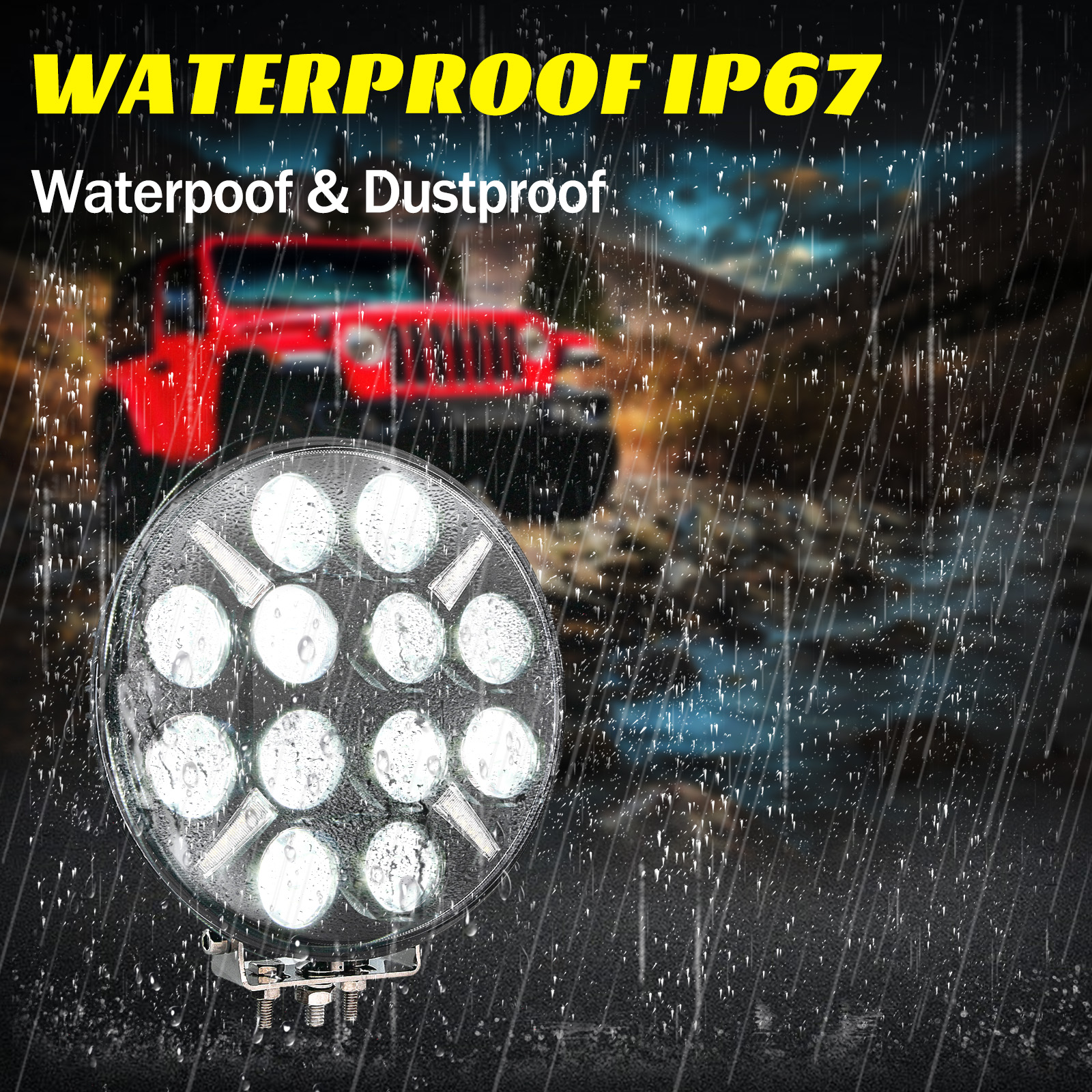 Factory Price 9 Inch Round Roof Lights Led Work Light 12V 24V 9 Inch 120w Led Driving Light for Truck 4x4 SUV Truck 4WD
