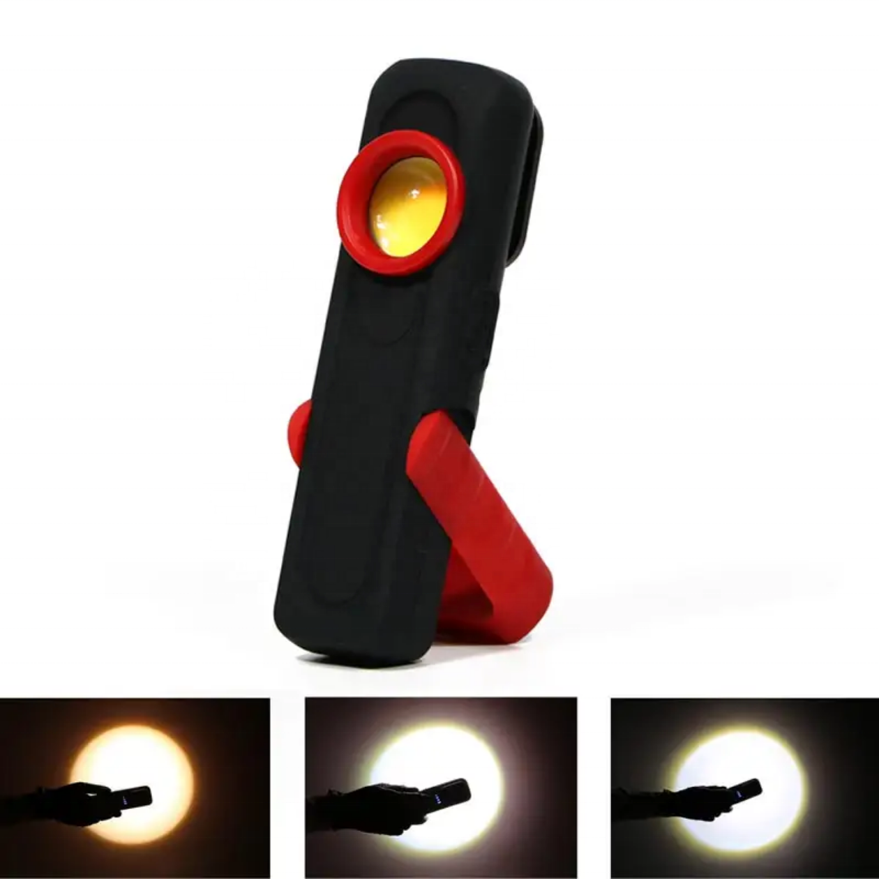 New Car Repair COB Work Light Multi Color Temperature Maintenance Light with Hook and Bracket Charging Multi Functional Light