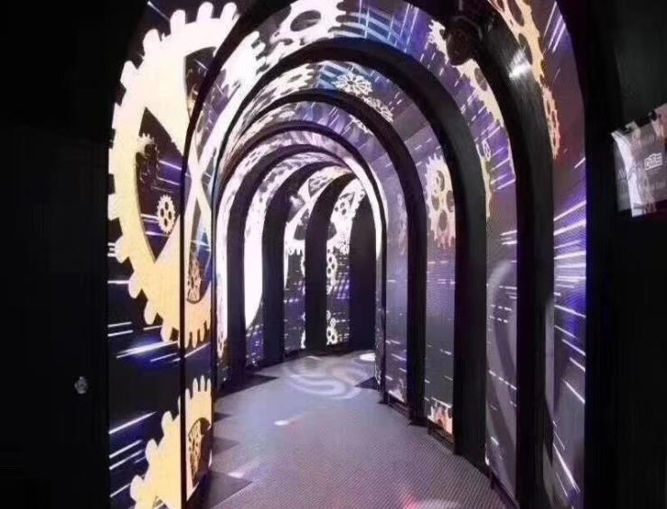 High Brightness Customized Soft Led Module Led Screen P2 P2.5 P3 P4 P5 P6 Flexible Video Wall Led Tunnel Display For Advertising