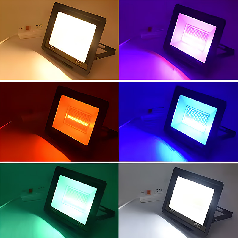 Waterproof EU Standards Certified CE EMC LVD CB IP66, 10W-200W RoHS Compliant 2 Years Warranty RGBW LED Flood Light