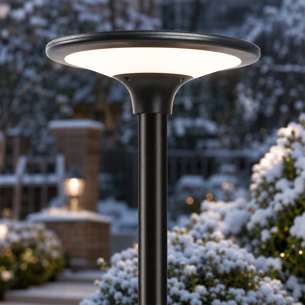 Large Size Outdoor IP65 Landscape Solar Area Lights Post Top Lighting with 360&deg; Elegant Soft Glow