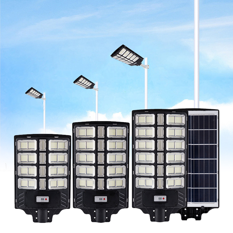GISUN 500w 800w 1000w Motion Sensor And Working Time More Than 12hours Ip65 Outdoor All In One Solar Street Light