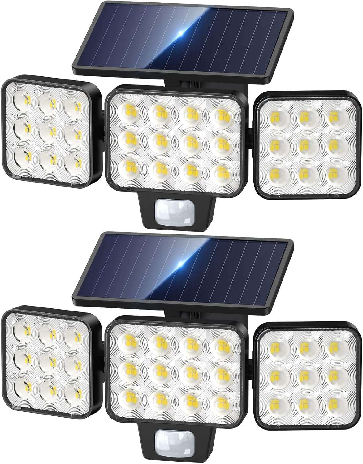3000LM Solar Powered LED Security Floodlight With PIR Detection 270&deg; Rotating 3 Modes IP65 For Villa/Pathway/Perimeter