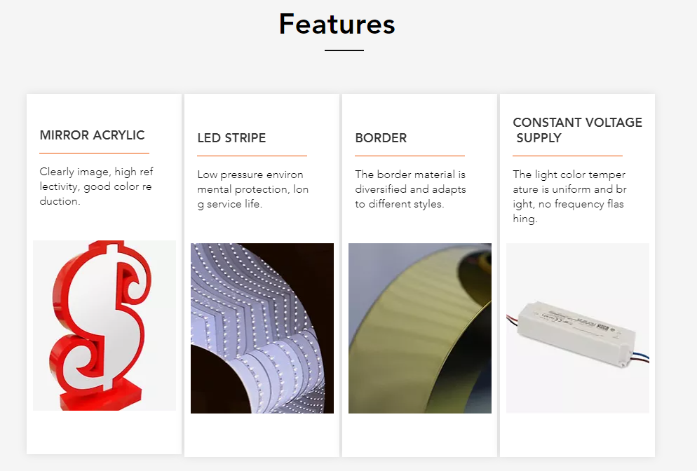 Product features