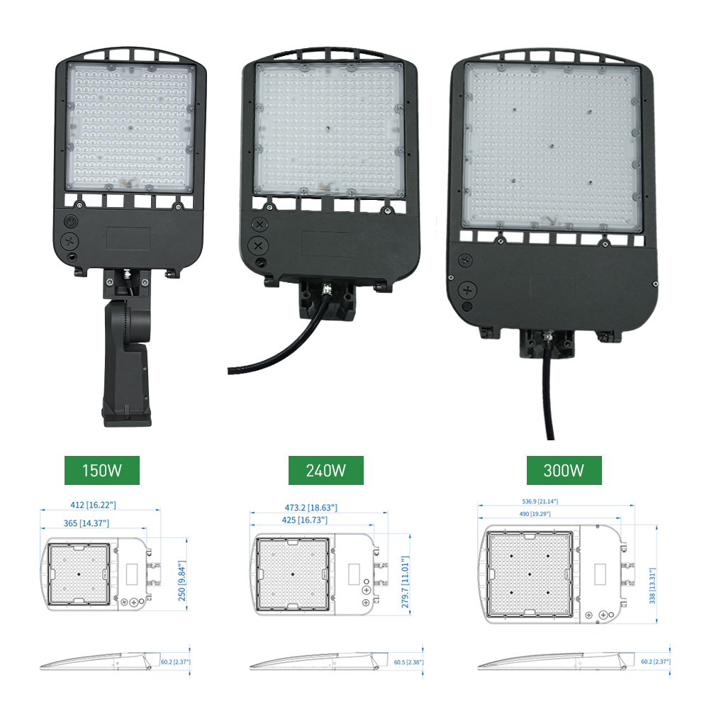 Hot Sale Led Shoebox Light IP65 Waterproof 200w 240w 300w Led Street Light Parking Lot Lights