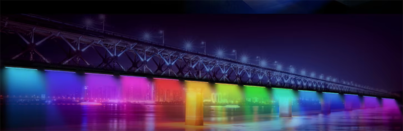 Linear Wall Washer Light Dmx512 RGB Dc24v Led Building Light Strip 18w 24w 36w Wall Lamp Outdoor Architectural Lighting