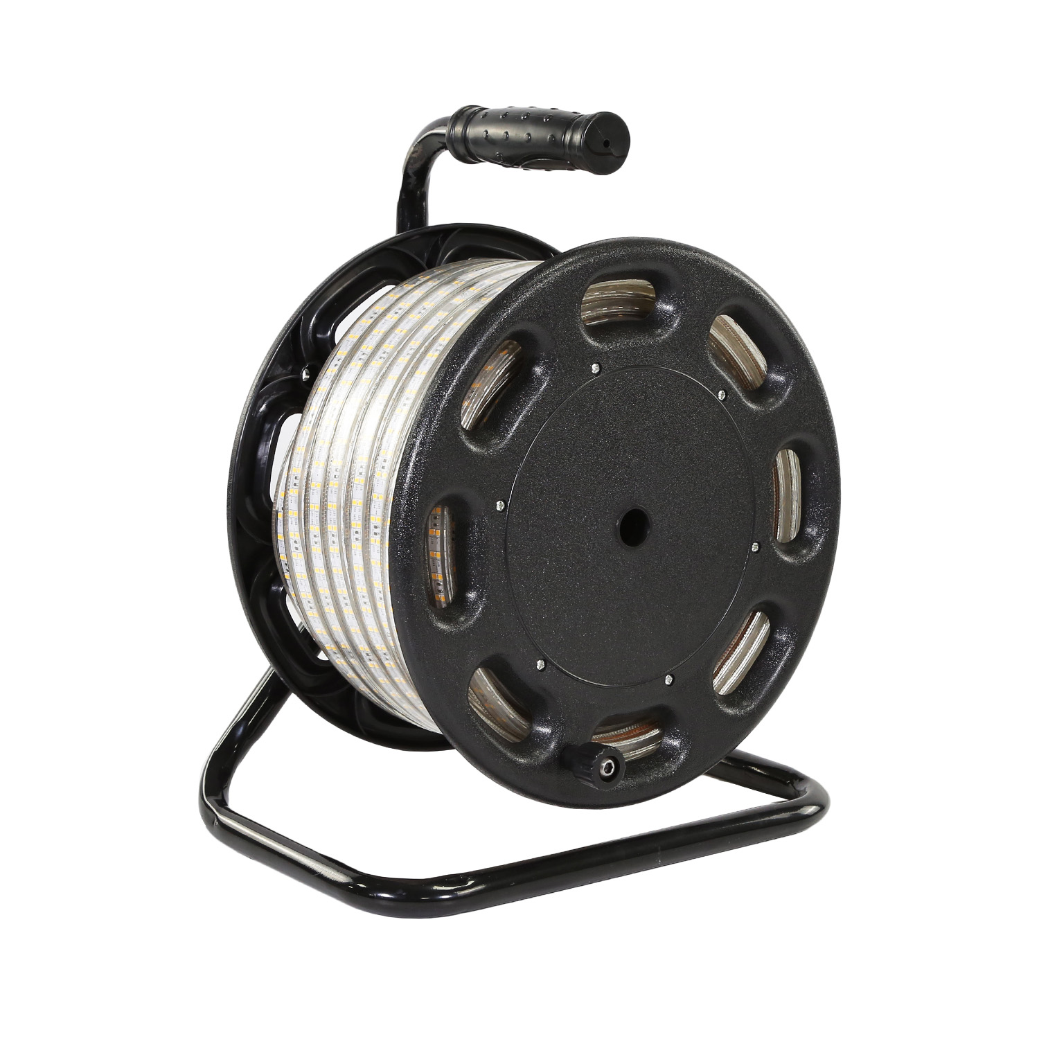 High Voltage Portable Waterproof Dimmable RGB LED Work Light Strip With Drum For Workshop Hotel Landscape &amp; Garden