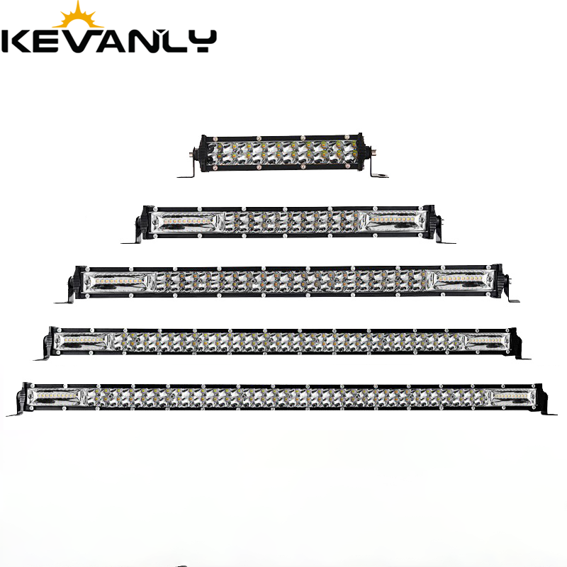 Hot Selling Led Car Work Light High Power Strobe Light Bar 40led 60led 80led 100led for Car White Color Off Road Driving Lights