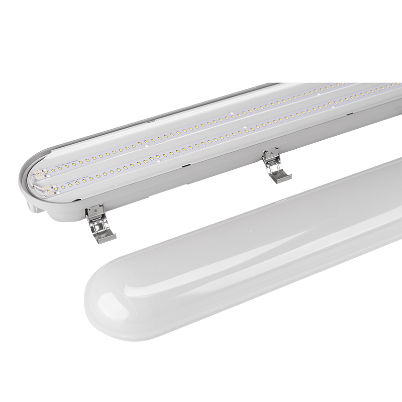 Emergency 20W LED Tri-proof Light With Sensor IP65 Waterproof Vapor Tight Fixture for Warehouse Garage Lighting 120lm/W