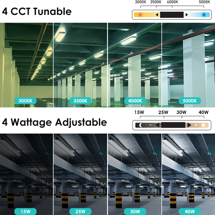 High Perfomance Emergency Vapor Tight Light Waterproof Ip65 Workshop Dimmable Sesnor 4ft 8ft Tube Led Triproof Light