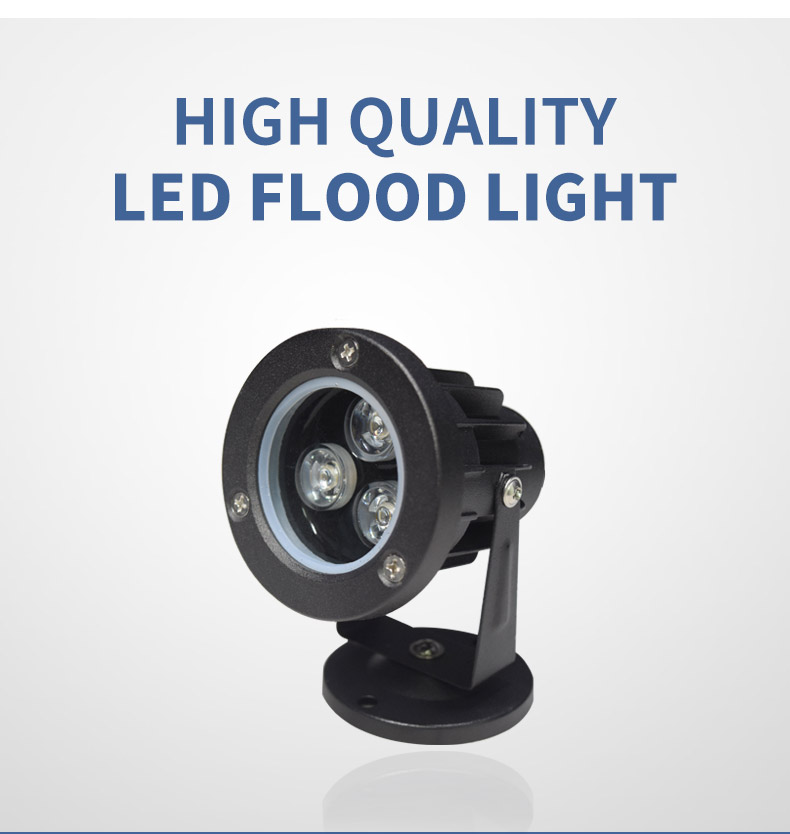 Outdoor 3W Led Flood Light for Garden Tree Spotlights