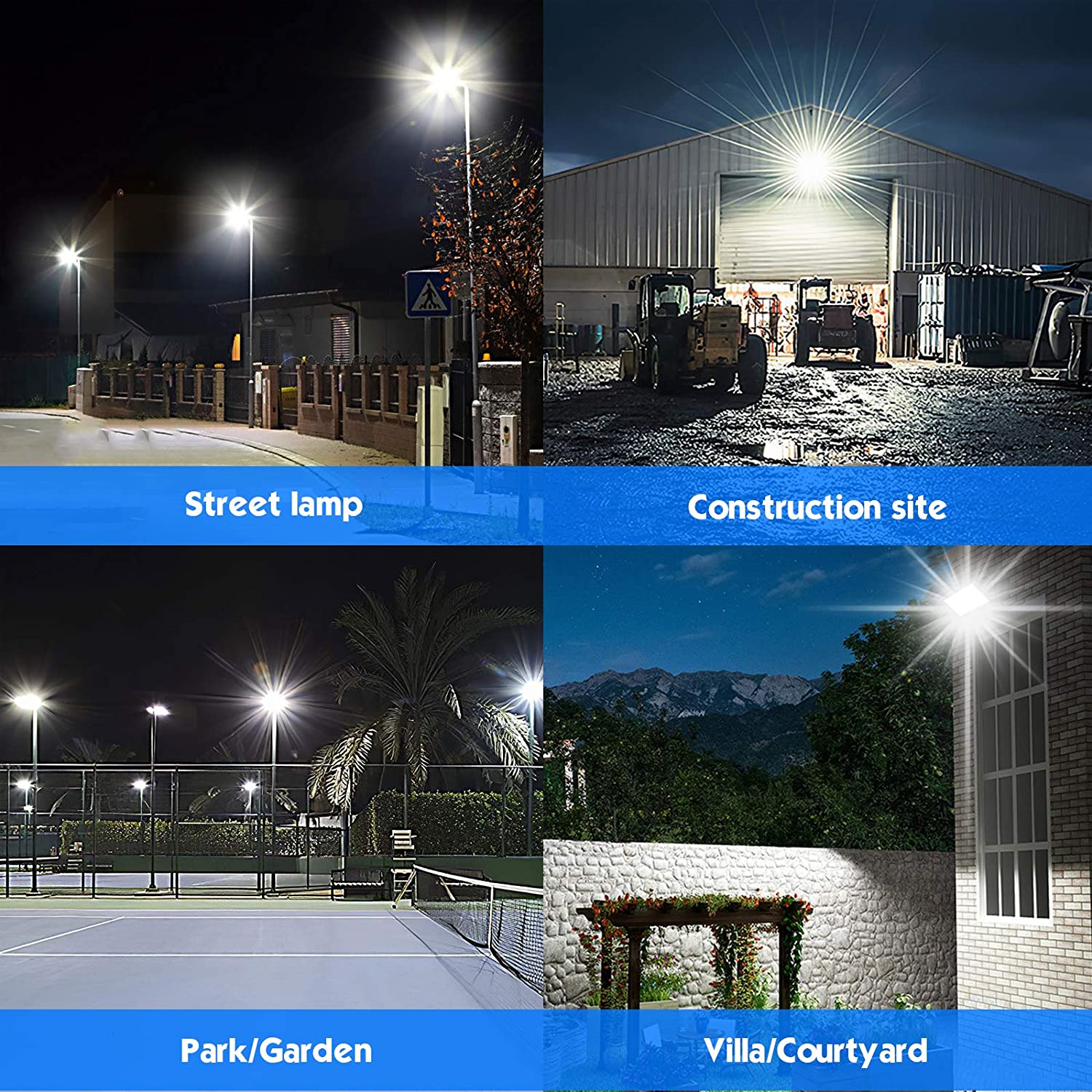 7 Years Warranty 300w EMC ETL SAA CE CB 150lm/w 45000lm Ra>80 Module Led Flood Light 80*150 Beam Angle Type 3 10KV Thunder-proof
