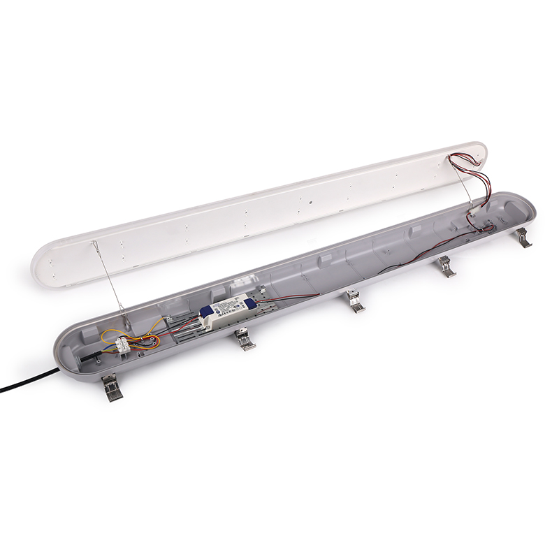 Emergency 20W LED Tri-proof Light With Sensor IP65 Waterproof Vapor Tight Fixture for Warehouse Garage Lighting 120lm/W