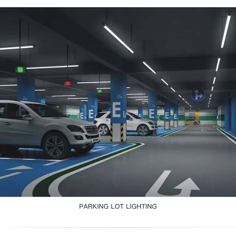 IP66 Tri-proof Led Light 130Lm/w 40W 4Ft 120cm 60W Garage Parking Lot LED vapor Tight Fixture Waterproof Tri-proof Led Light