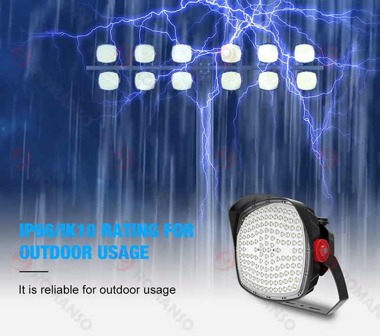 600W 800W 1000W High Mast LED Flood Lights for Outdoor Stadiums COB Chip with IP66 Rating