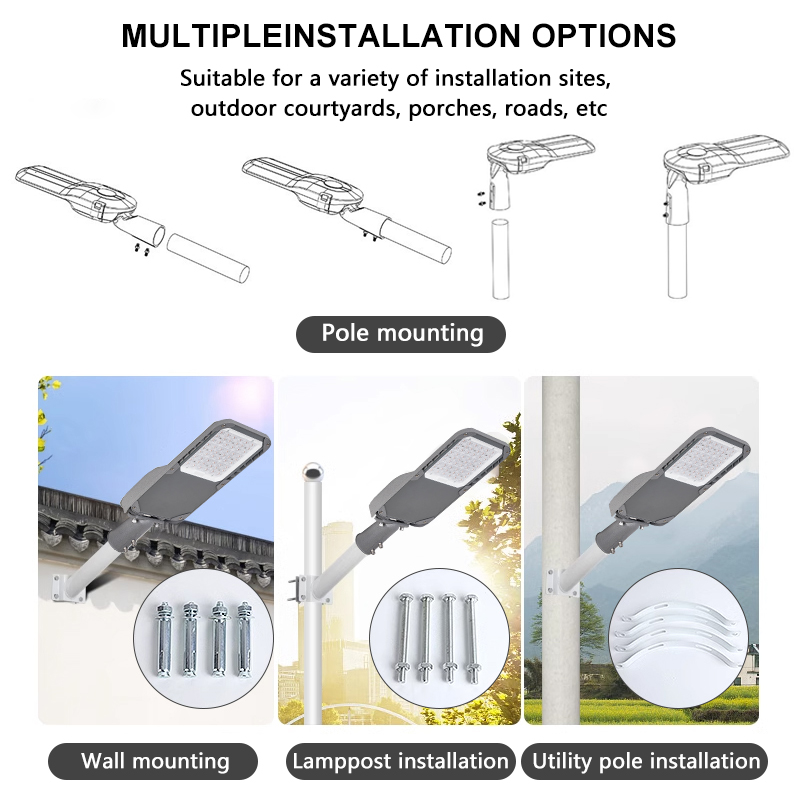 High Bright IP65 Waterproof AC Outdoor Aluminium LED Street Light For Road 30W-320W