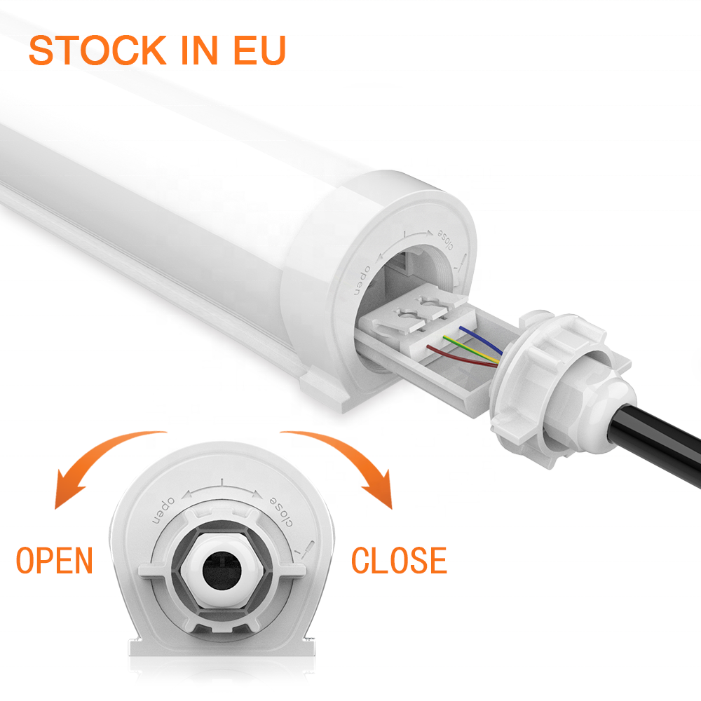 Portable Vapor Tight Fixture Linkable Ip65 Ik08 Led Plastic Radar Waterproof Tri-proof Tri Proof Light