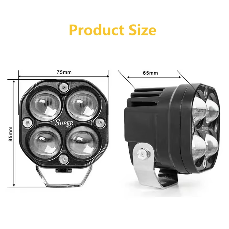 3 Inch 40W LED Work Light 8D Spotlight Fog Lamp Led Lights for Truck Car Motorcycle LED 4x4 Tractor Led Fog Driving Lights