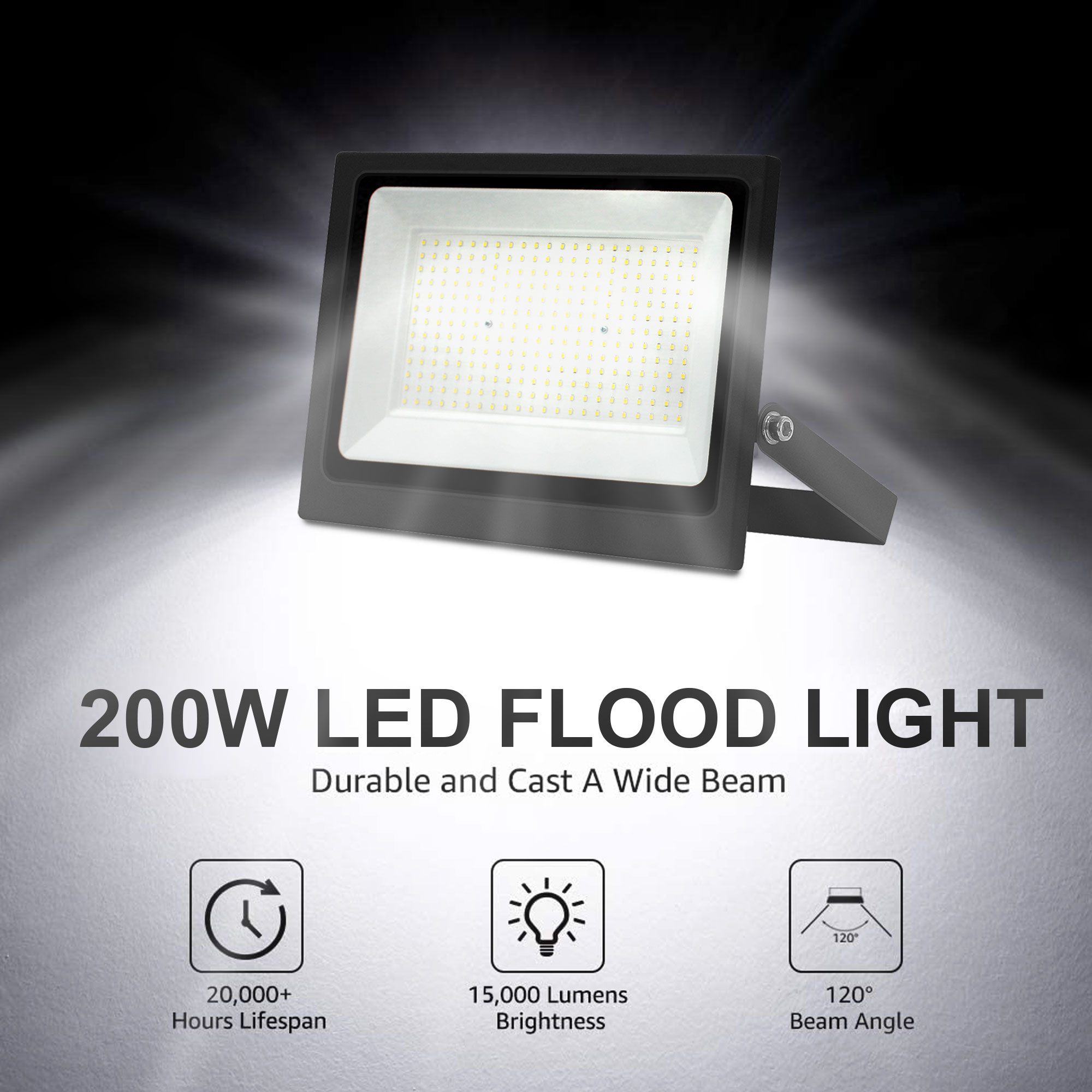 Vertak IP65 Led Floodlight Lamp Flood Light Outdoor Garden Flood Spotlight Lighting For Basketball Court