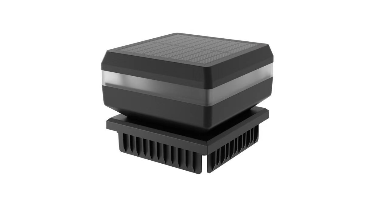 Modern IP65 Waterproof Outdoor LED Solar Pillar Light Warm White Color Multi-Base Garden Post Gate Fence