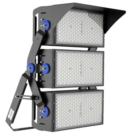CE Certified 1000W &amp; 1500W High Bright LED Floodlight for Commercial Industrial Use Warm White CCT Aluminum IP67 for Warehouses