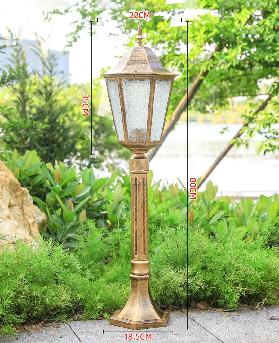 Post Top LED Light Power Outdoor Waterproof Led High Pole Landscape Light Street Post Lamp Park Villa Aluminum Garden Light