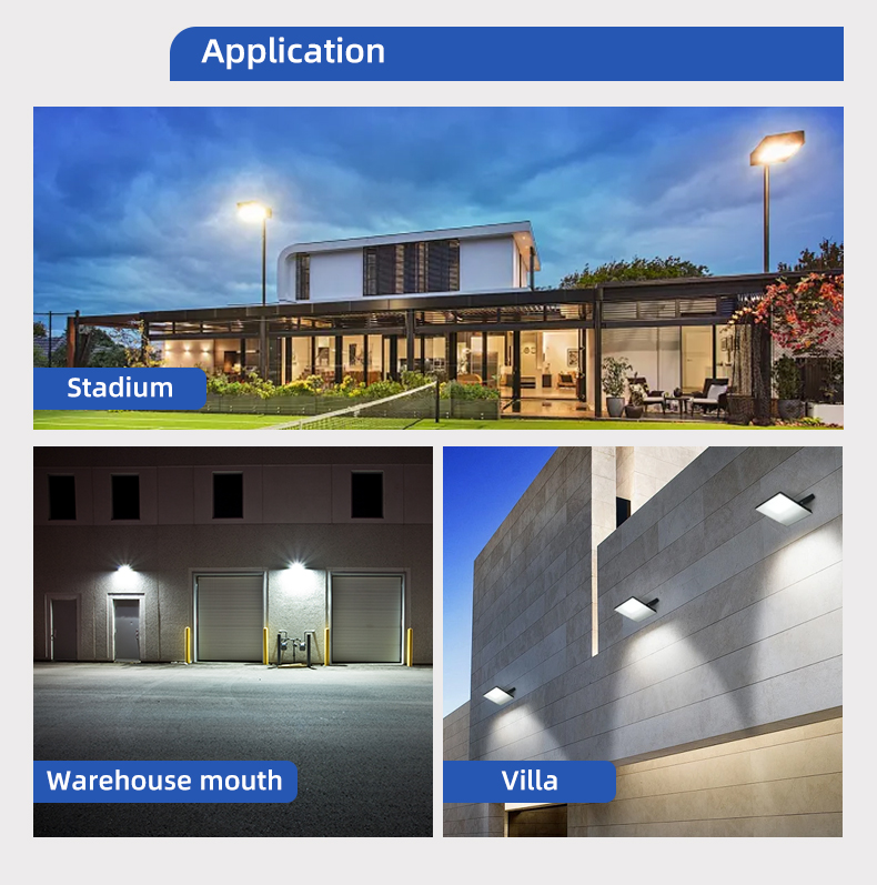 Qisen Mini AC LED Floodlight 100W-400W Range Waterproof IP65 Rating Stadium Floodlight For Outdoor Workshop Factory SMD Hotels